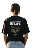 TIKS UNISEX BASKETBALL IS LIFE TEE - BLACK