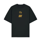 EBT OVERSIZE TEE - BLACK/GOLD