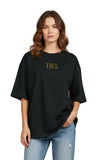 TIKS OVERSIZE TEE - BLACK