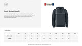 LOU BASKET ACTIVE HOODY - BLACK